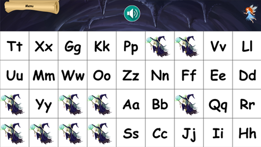 Connaissance alphabétique - Découvrir l'image cachée